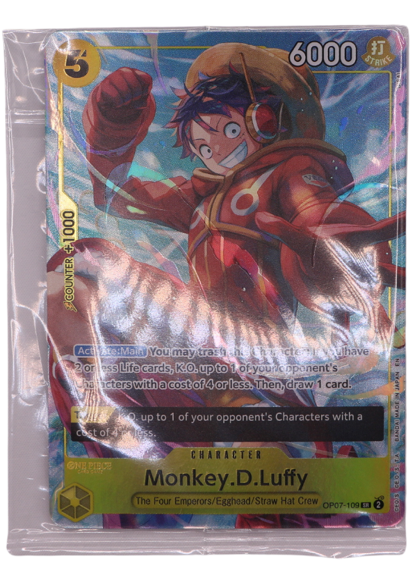 Monkey.D.Luffy Alt Art SR Unnumbered Promos / OP07-109 (ENG) - Single