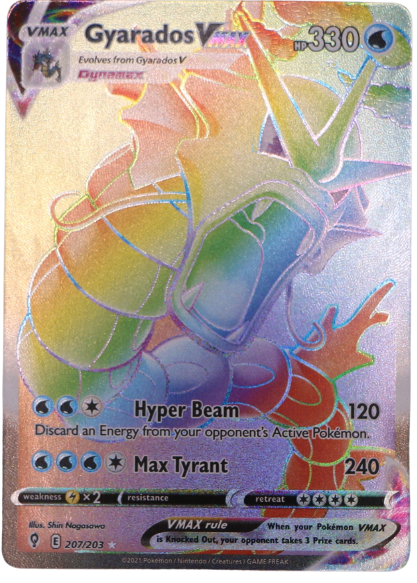 Gyarados VMAX (EVS 207) Rainbow Rare (ENG) - Single