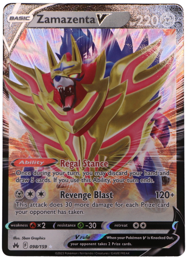 Zamazenta V (CRZ 098) Ultra Rare (ENG) - Single