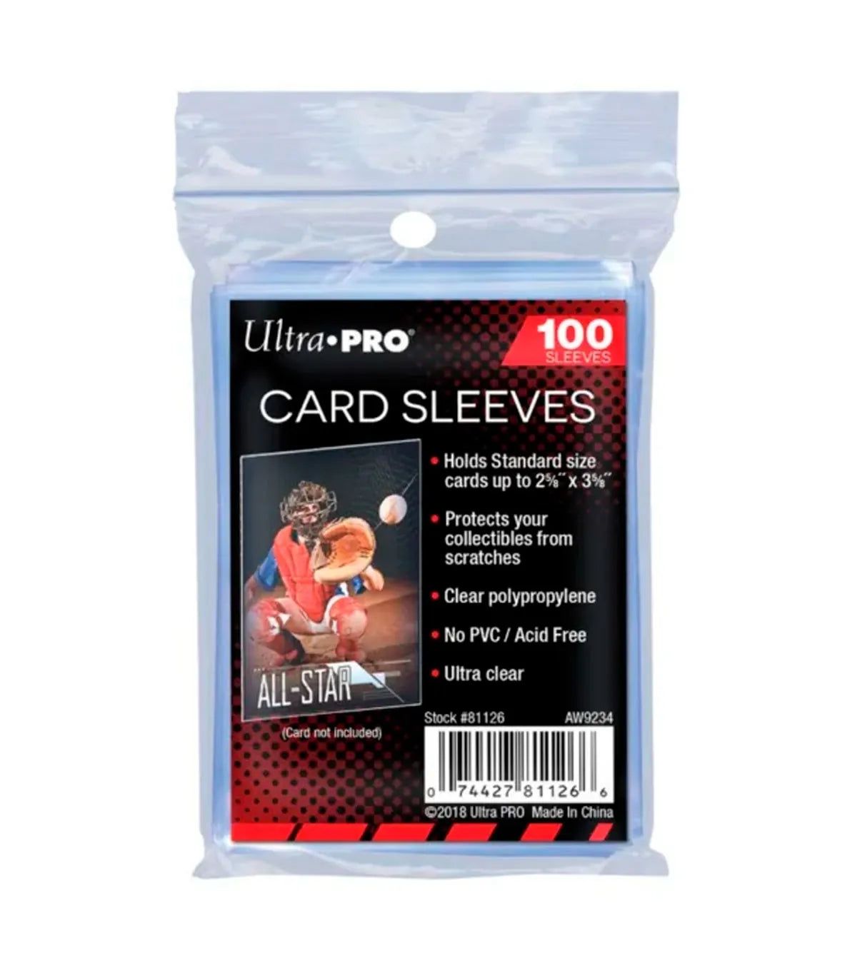 Ultra Pro UP - Regular Card Sleeves (100 Sleeves)