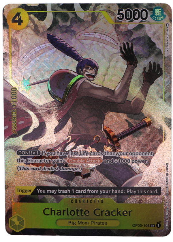 Charlotte Cracker Alt Art SR / OP03-108 (ENG) - Single