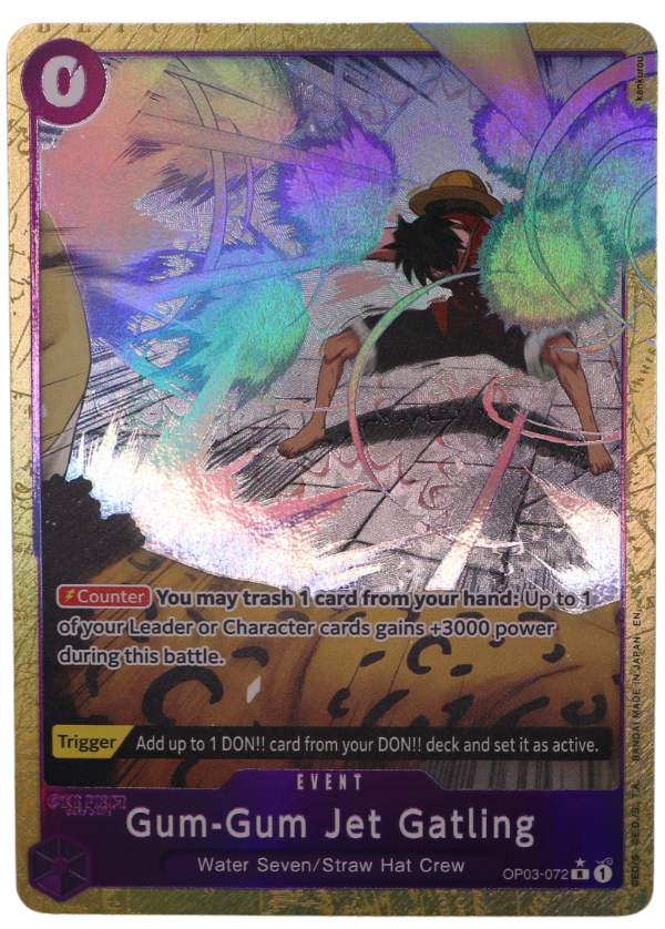 Gum-Gum Jet Gatling Alt Art R PRB 02 / OP03-072 (ENG) - Single