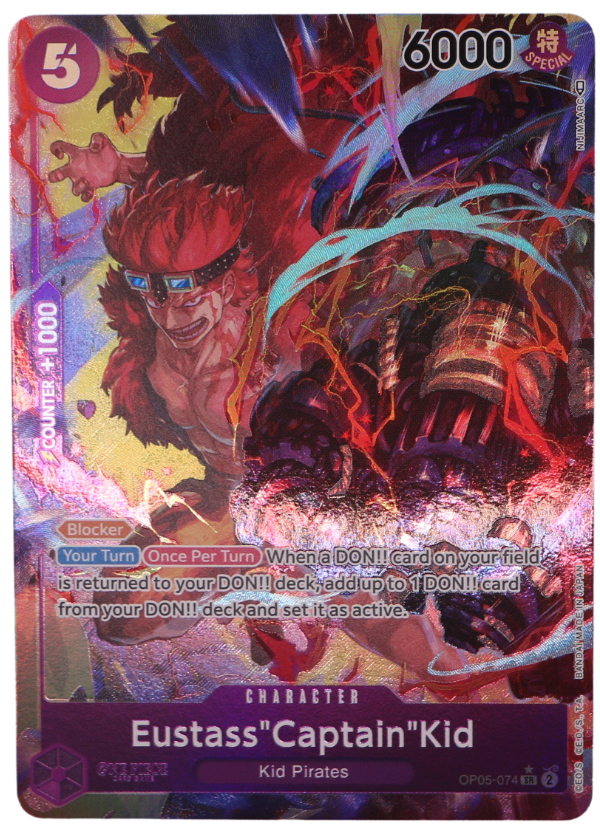 Eustass"Captain"Kid Alt ART SR / OP05-074 (ENG) - Single