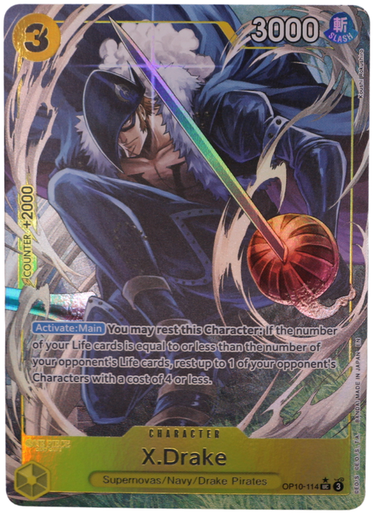 X.Drake Alt Art UC PRB 02 / OP10-114 (ENG) - Single