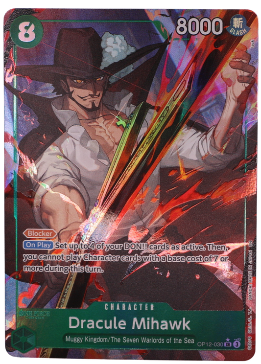 Dracule Mihawk Alt Art SR / OP12-030 (ENG) - Single