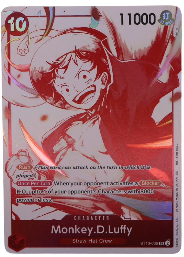 Monkey.D.Luffy R  Unnumbered Promos / ST10-006 (ENG) - Single