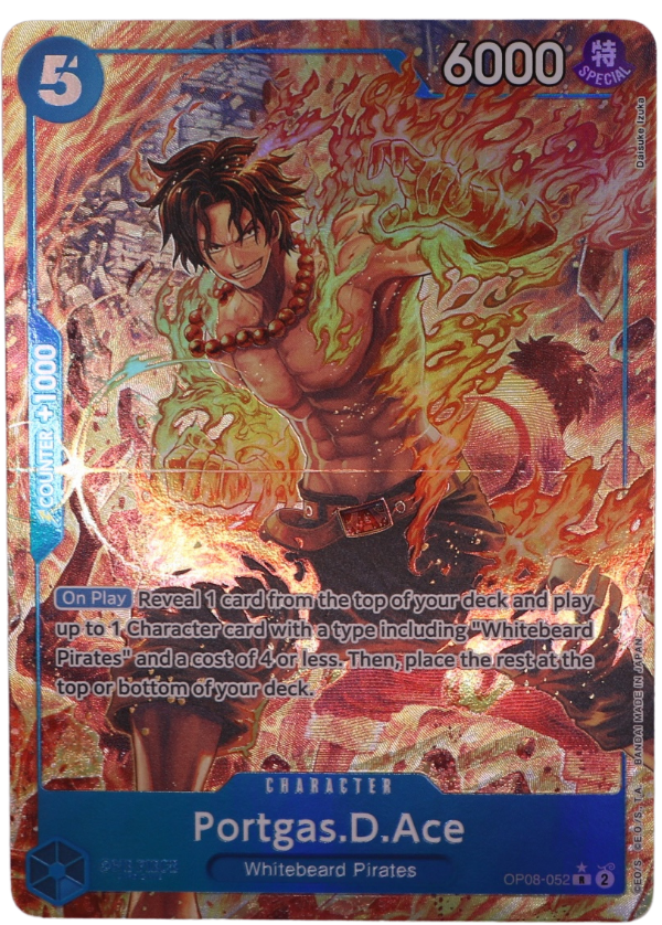 Portgas.D.Ace Alt Art R / OP08-052 (ENG) - Single