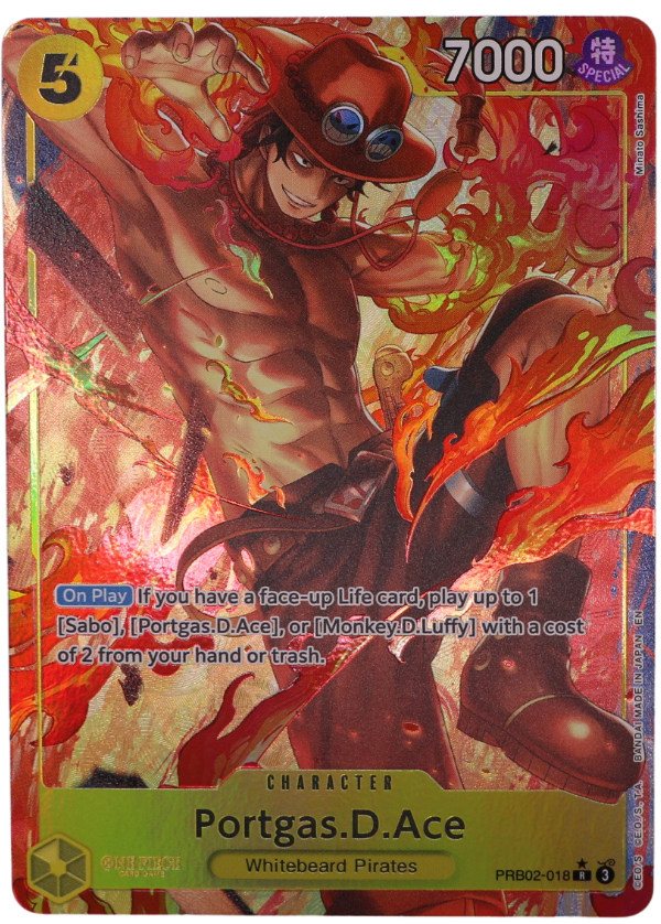 Portgas D. Ace Alt Art R / PRB2-018 (ENG) - Single