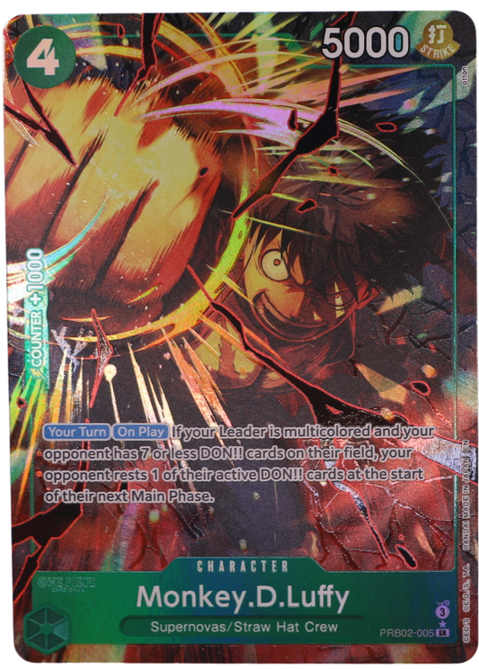 Monkey.D.Luffy Alt Art SR / PRB02-005 (ENG) - Single