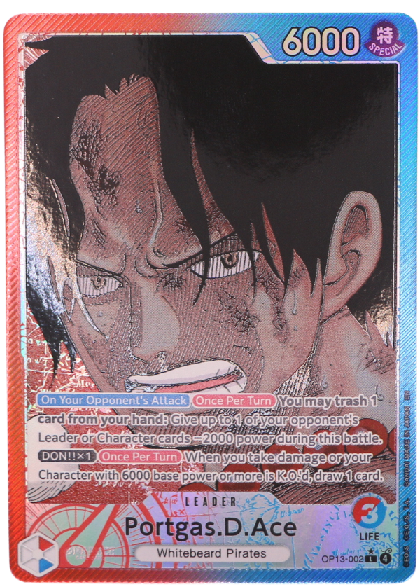 Portgas.D.Ace Alt Art L / OP13-002 (ENG) - Single