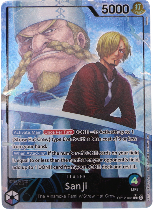 Sanji Alt Art L / OP12-041 (ENG) - Single