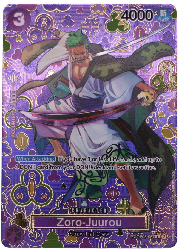 Zoro-Juurou Special Rare OP09  / OP05-067 (ENG) - Single