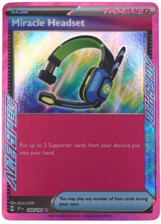 Miracle Headset (SSP 183) Ace Rare (ENG) - Single