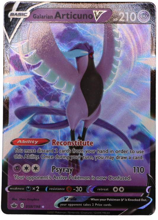 Galarian Articuno V (CRE 058) Ultra Rare (ENG) - Single