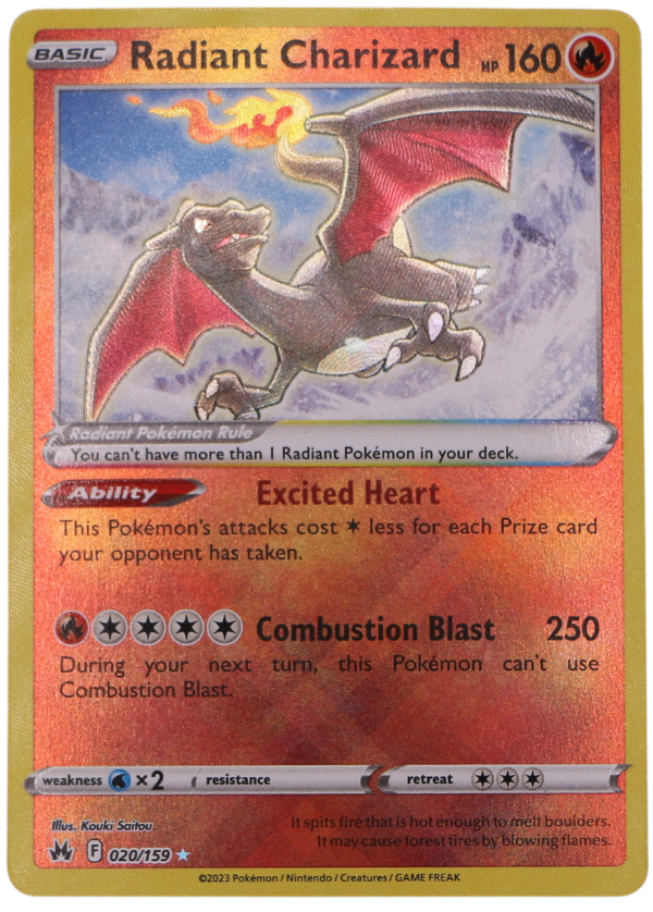 Radiant Charizard (CRZ 020) Ultra Rare (ENG) - Single