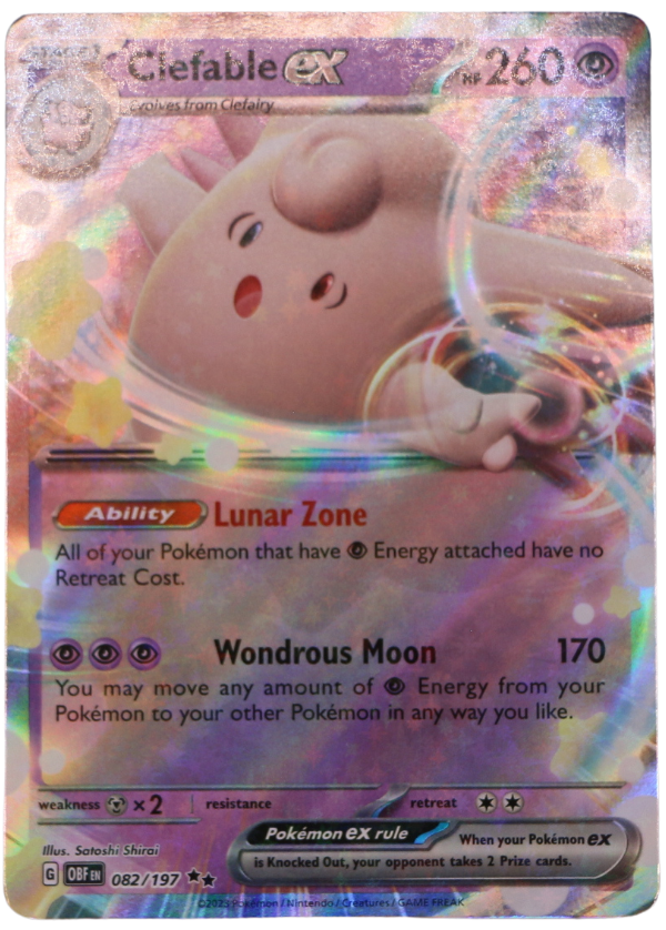 Clefable ex (OBF 082) Double Rare (ENG) - Single