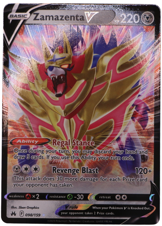 Zamazenta V (CRZ 098) Ultra Rare (ENG) - Single