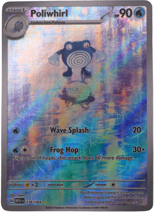 Poliwhirl (MEW 176) Illustration Rare (ENG) - Single